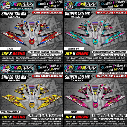 Sniper 135 MX Thailand Decals ( JRP x DAENG )【WITH FREEBIES】