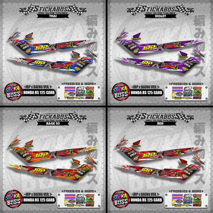 HONDA RS 125 Carb Decals - (JRP x DAENG VER.1)【PREMIUM GLOSSY LAMINATED】