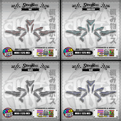 MIO I 125 M3 DECALS ( MIO Z CONCEPT )【WITH FREEBIES】