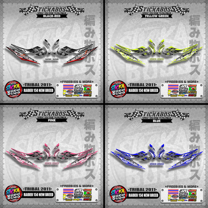 RAIDER 150 NEW BREED DECALS ( TRIBAL 2011 )【WITH FREEBIES】