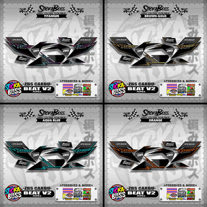 BEAT V2 DECALS ( ZBS CARBU )【WITH FREEBIES】
