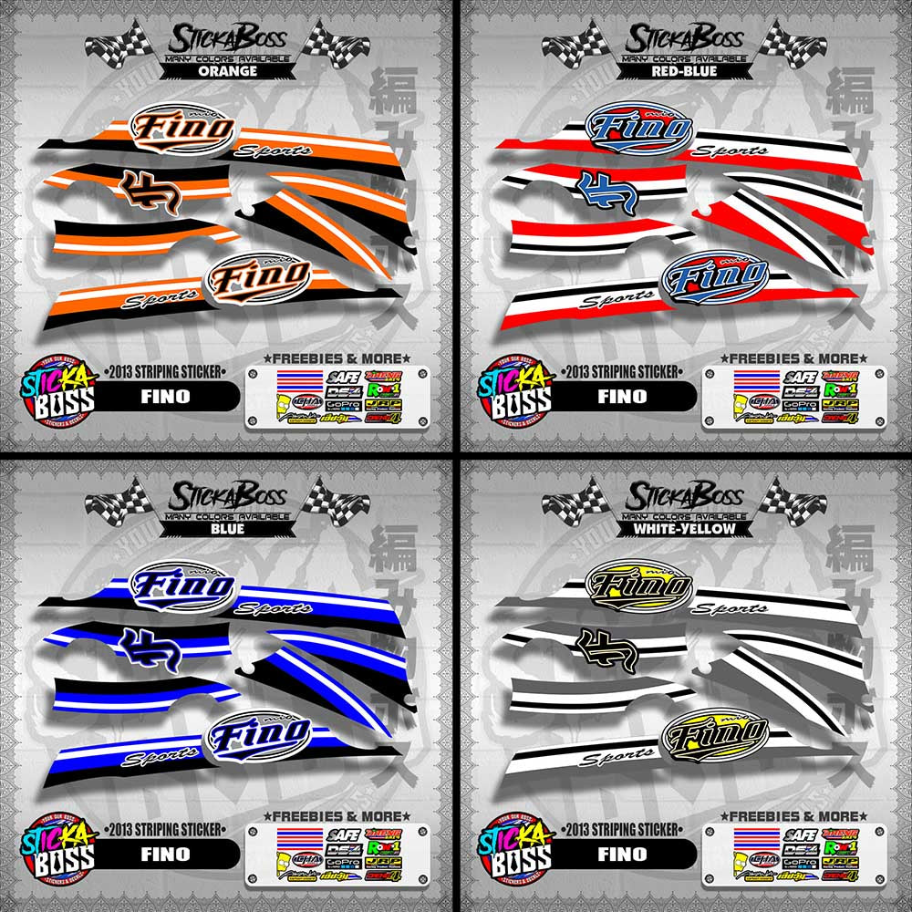 FINO DECALS ( 2013 STRIPING STICKER )【WITH FREEBIES】