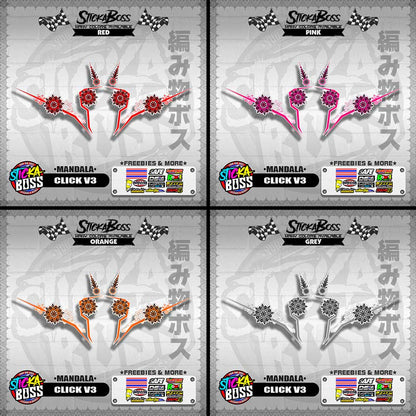 CLICK V3 DECALS ( MANDALA )【WITH FREEBIES】