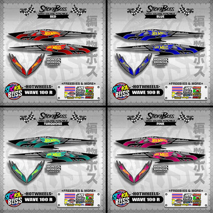 WAVE 100 R 2018 DECALS ( HOTWHEELS )【WITH FREEBIES】