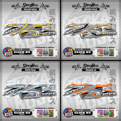 CLICK V3 STOCK DECALS ( 2023 VARIO )【WITH FREEBIES】