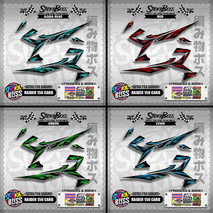 RAIDER 150 CARB DECALS ( SATRIA F150 GARANSI )【WITH FREEBIES】