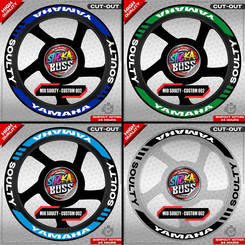 MIO SOULTY MAG STICKER SET ( 2 MAGS ) - CUSTOM 002 | VINYL WATERPROOF CUT-OUT DECALS