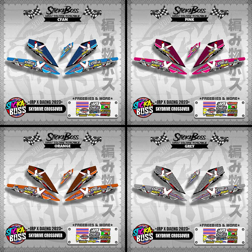 SKYDRIVE CROSSOVER DECALS ( JRP X DAENG 2023 )【WITH FREEBIES】