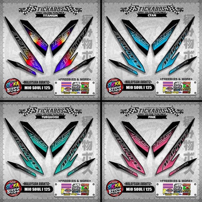 MIO SOUL I 125 STICKER DECALS ( MALAYSIAN AVANTIZ )【WITH FREEBIES】