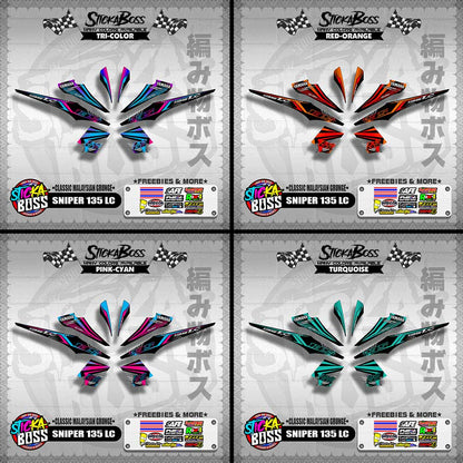 SNIPER 135 LC DECALS ( CLASSIC MALAYSIAN GRUNGE )【WITH FREEBIES】