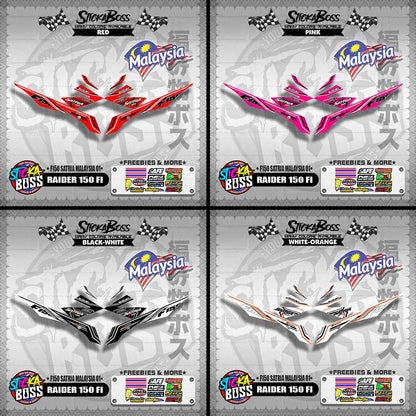 RAIDER 150 FI MALAYSIAN DECALS ( F150 SATRIA MALAYSIA 01 )【WITH FREEBIES】