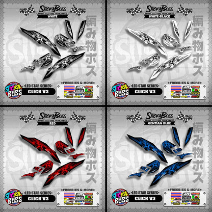 CLICK V3 DECALS ( LED STAR SERIES )【WITH FREEBIES】