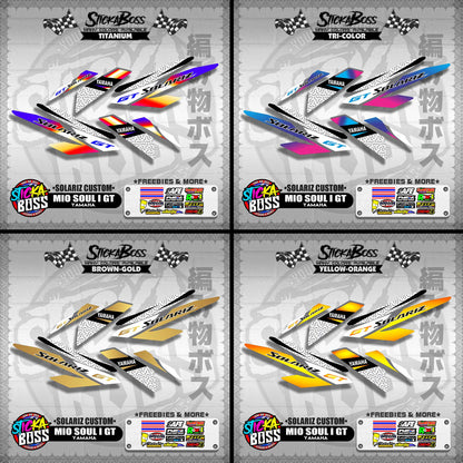 MIO SOUL I 125 GT DECALS ( SOLARIZ CUSTOM )【WITH FREEBIES】