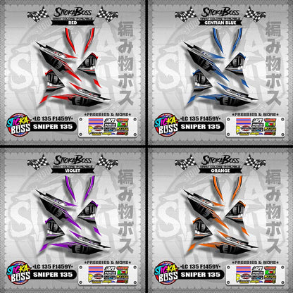 SNIPER 135 DECALS ( LC 135 F1459Y )【WITH FREEBIES】