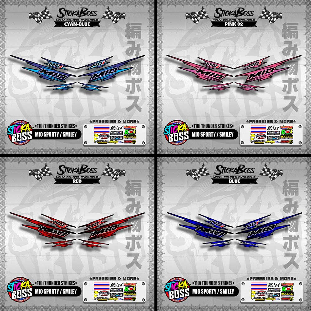 MIO SPORTY / SMILEY DECALS ( 110i THUNDER STRIKES )【WITH FREEBIES】