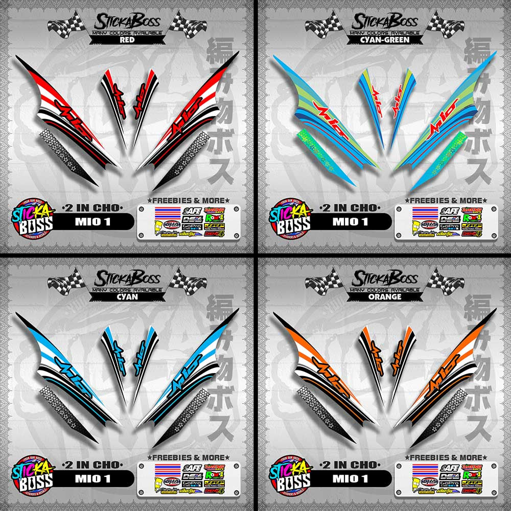 MIO 1 DECALS ( 2 IN CHO )【WITH FREEBIES】