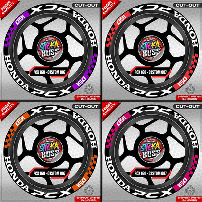 PCX 160 MAG STICKER SET ( 2 MAGS ) - CUSTOM 007 | VINYL WATERPROOF CUT-OUT DECALS