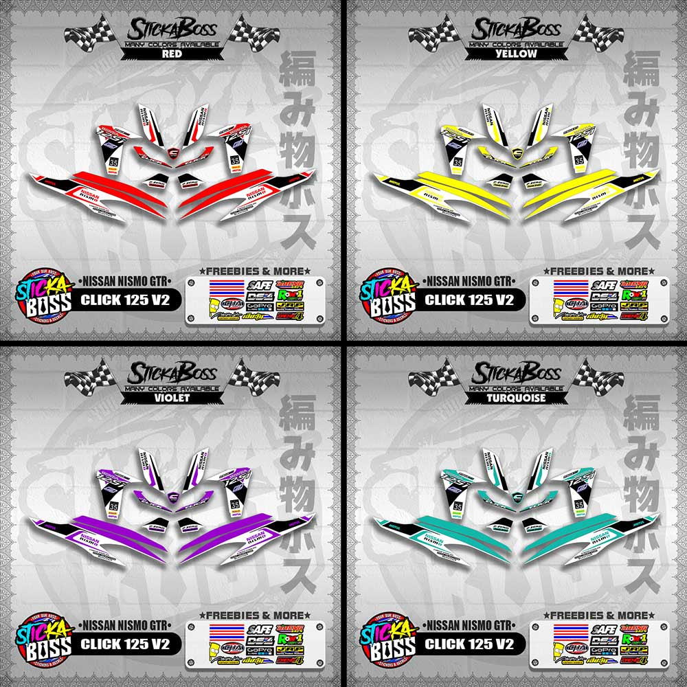 CLICK 125 V2 DECALS ( NISSAN NISMO GTR )【WITH FREEBIES】