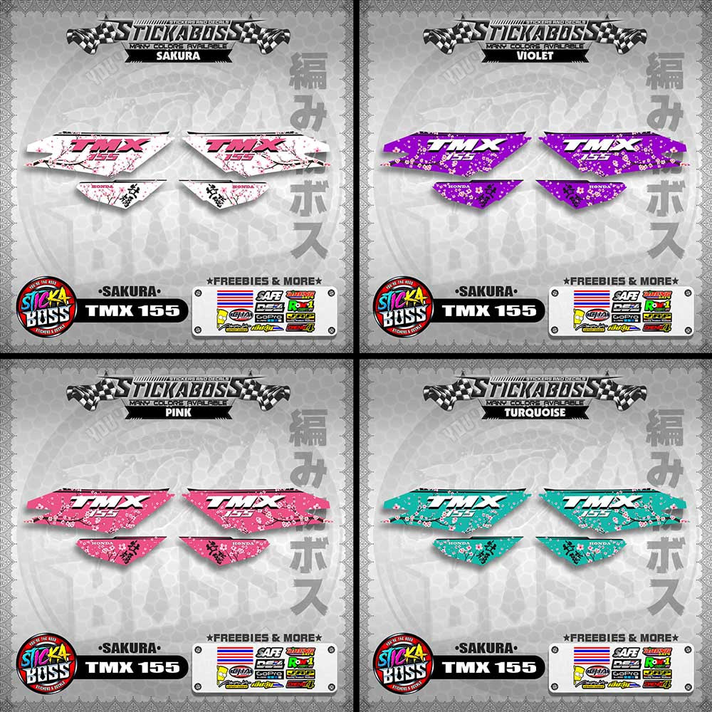 TMX 155 STICKER DECALS ( SAKURA )【WITH FREEBIES】