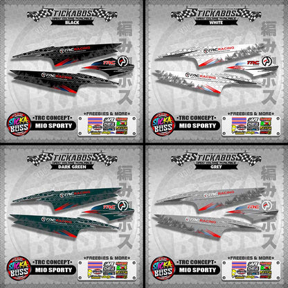MIO SPORTY STICKER DECALS ( TRC CONCEPT )【WITH FREEBIES】