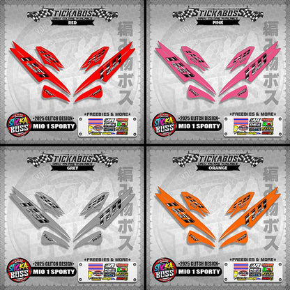 MIO 1/SPORTY/ SMILE STICKER DECALS ( 2025 GLITCH DESIGN )【WITH FREEBIES】