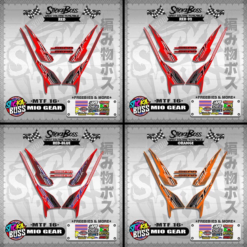 MIO GEAR DECALS ( MTF 16 )【WITH FREEBIES】