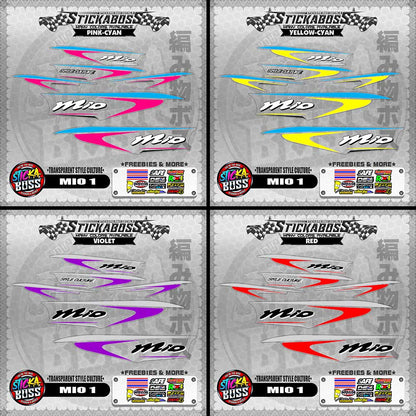【PREMIUM UV PRINT】TRANSPARENT MIO 1 STICKER DECALS ( STYLE CULTURE )【WITH FREEBIES】