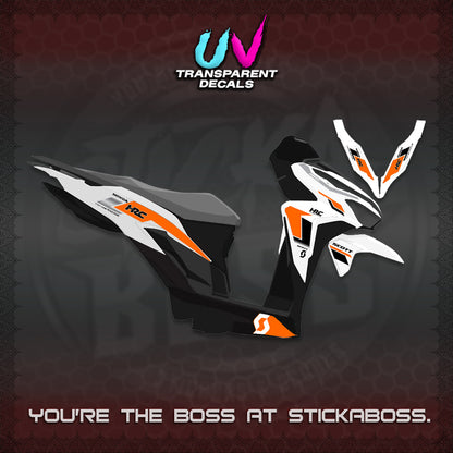 CLICK V2 UV TRANSPARENT DECALS (SCOTTxHRC DESIGN)STICKER KITS By STICKABOSS