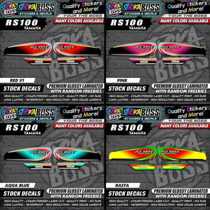 RS100 STOCK DECALS【WITH FREEBIES】