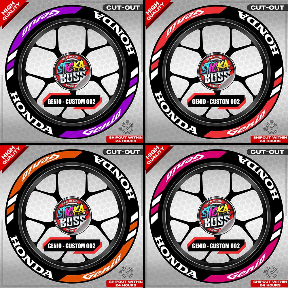 GENIO MAG STICKER SET ( 2 MAGS ) - CUSTOM 002 | VINYL WATERPROOF CUT-OUT DECALS