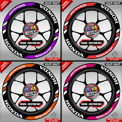 GENIO MAG STICKER SET ( 2 MAGS ) - CUSTOM 002 | VINYL WATERPROOF CUT-OUT DECALS
