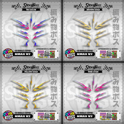 NMAX V2 DECALS ( 001 MINIMALIST STRIPPING )【WITH FREEBIES】