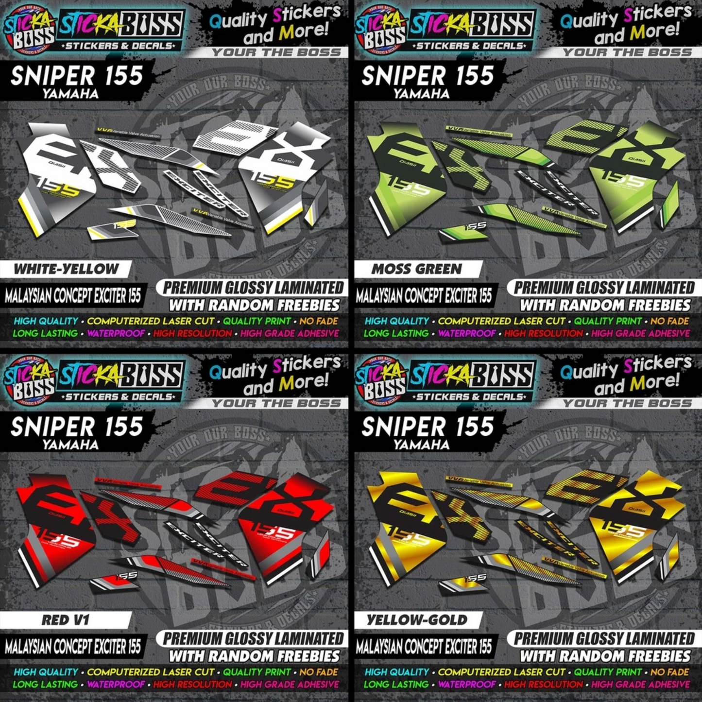 SNIPER 155 New Stock Decals [ MALAYSIAN CONCEPT EXCITER 155 ]