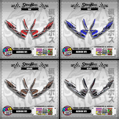 AEROX V1 DECALS ( TRIBAL LIGHT EDITION )【WITH FREEBIES】