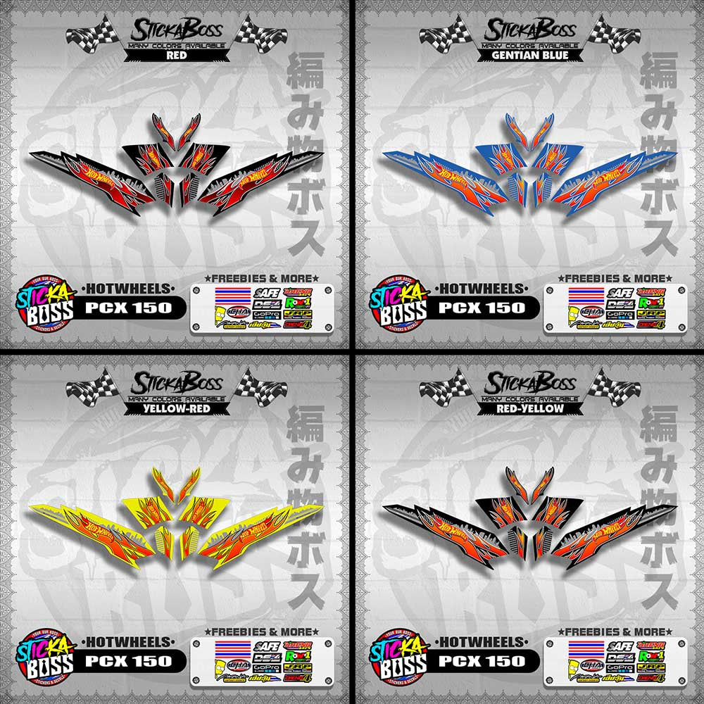 PCX 150 DECALS ( HOTWHEELS )【WITH FREEBIES】