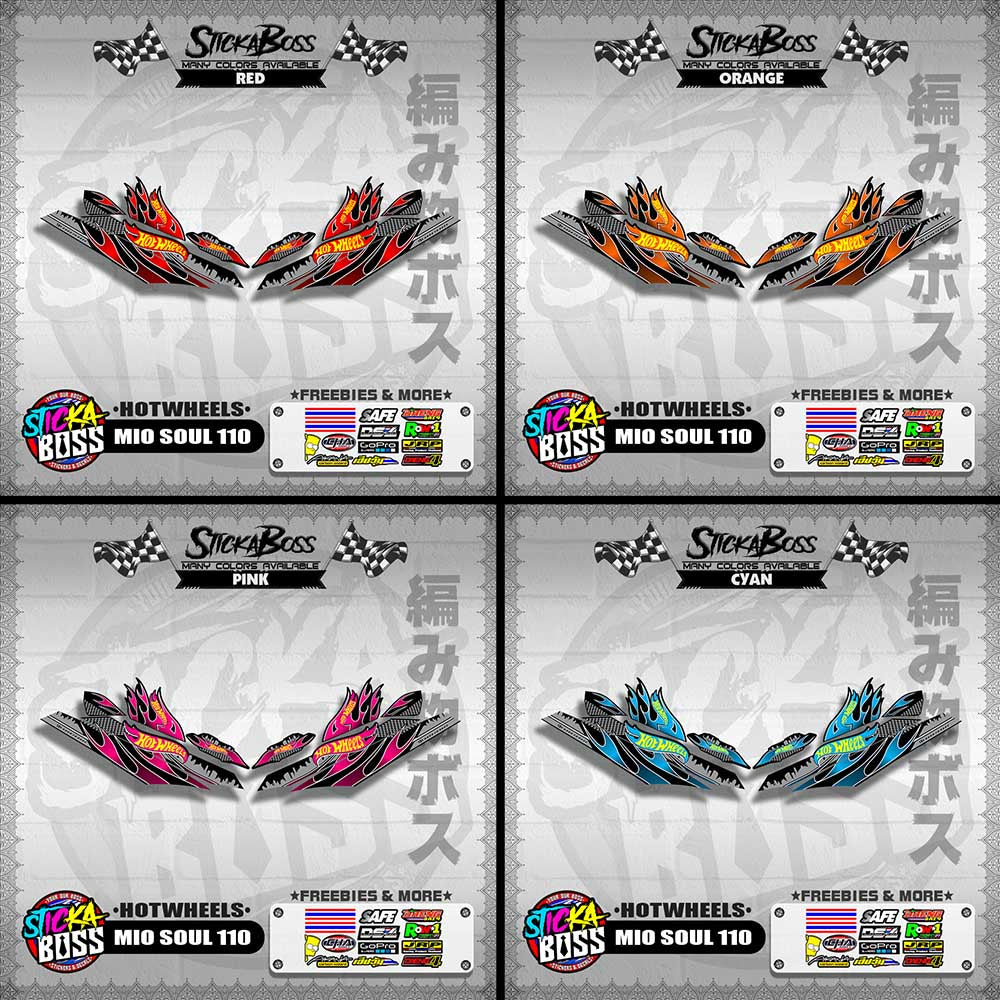 MIO SOUL 110 CARB OLD DECALS ( HOTWHEELS )【WITH FREEBIES】