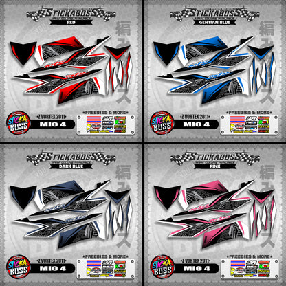 MIO 4 STICKER DECALS ( Z VORTEX 2011 )【WITH FREEBIES】
