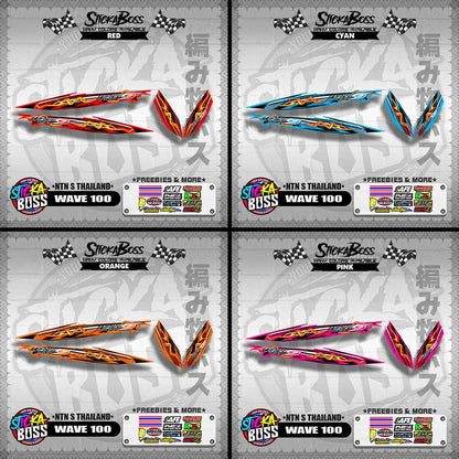 WAVE 100 DECALS ( NTN S THAILAND )【WITH FREEBIES】
