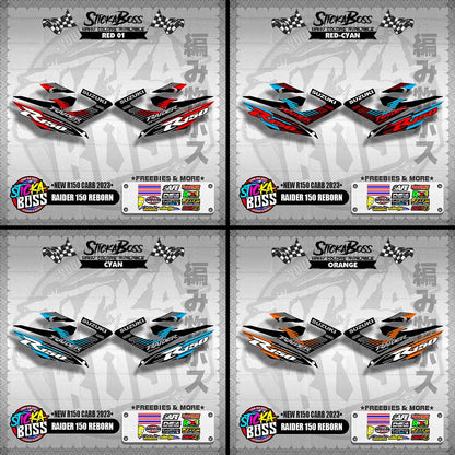 RAIDER 150 REBORN DECALS ( NEW R150 CARB 2023 )【WITH FREEBIES】