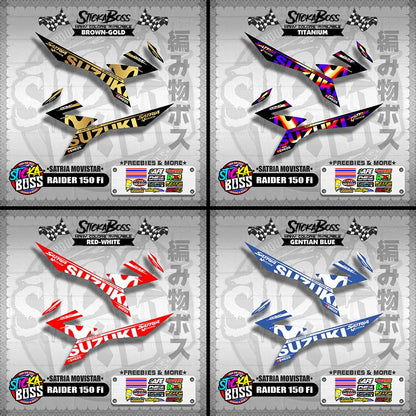 RAIDER 150 Fi DECALS ( SATRIA MOVISTAR )【WITH FREEBIES】
