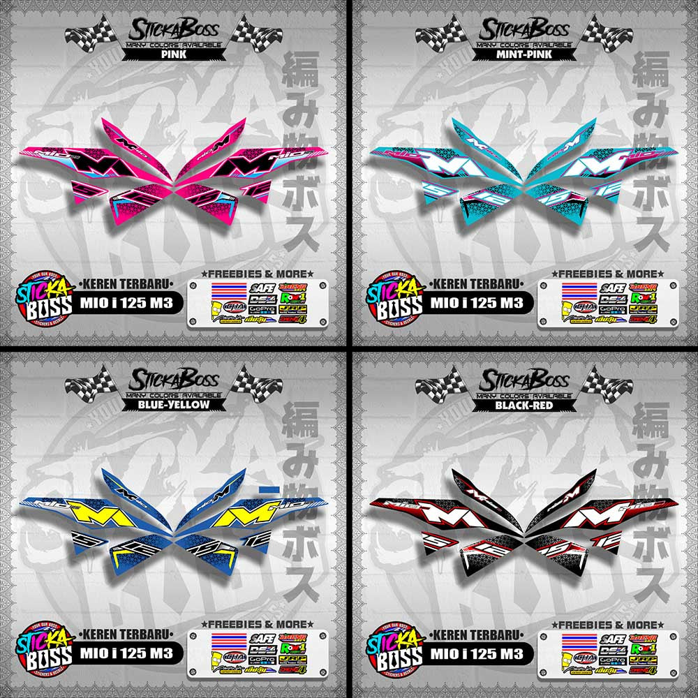 MIO i 125 M3 DECALS ( KEREN TERBARU )【WITH FREEBIES】