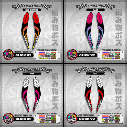 CLICK 125i / 150i V2 KILAY TINT ( DESIGN 01 )【WITH FREEBIES】