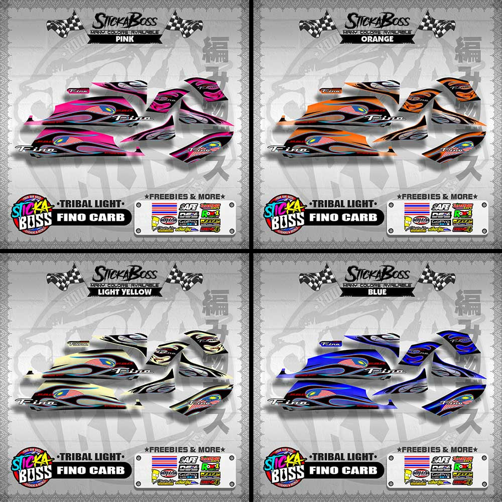 FINO CARB DECALS ( TRIBAL LIGHT )【WITH FREEBIES】