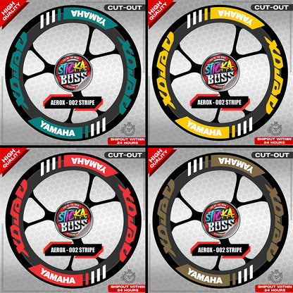 AEROX MAG STICKER SET ( 2 MAGS ) - 002 STRIPE | VINYL WATERPROOF CUT-OUT DECALS