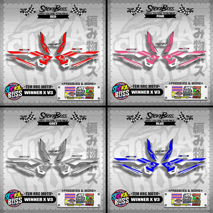 WINNER X V3 DECALS ( TEM HRC MOTIF )【WITH FREEBIES】