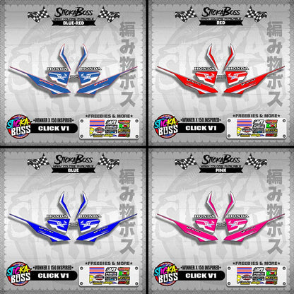 CLICK V1 DECALS ( WINNER X 150 INSPIRED )【WITH FREEBIES】