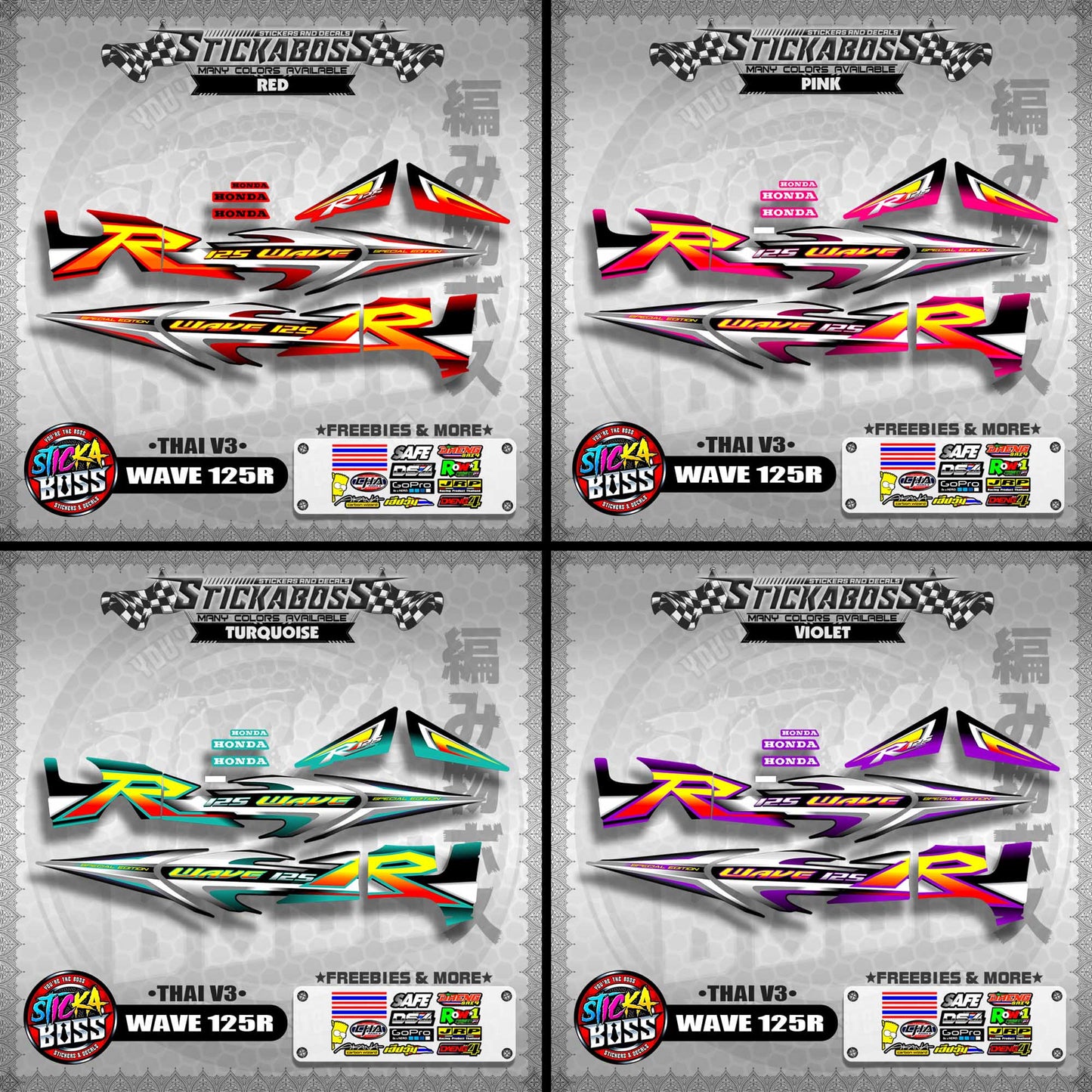 HONDA WAVE 125 R ( THAI V3 ) 【WITH FREEBIES】