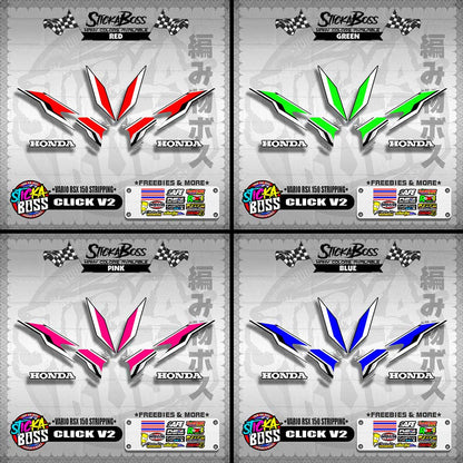 CLICK V2 DECALS ( VARIO RSX 150 STRIPPING )【WITH FREEBIES】