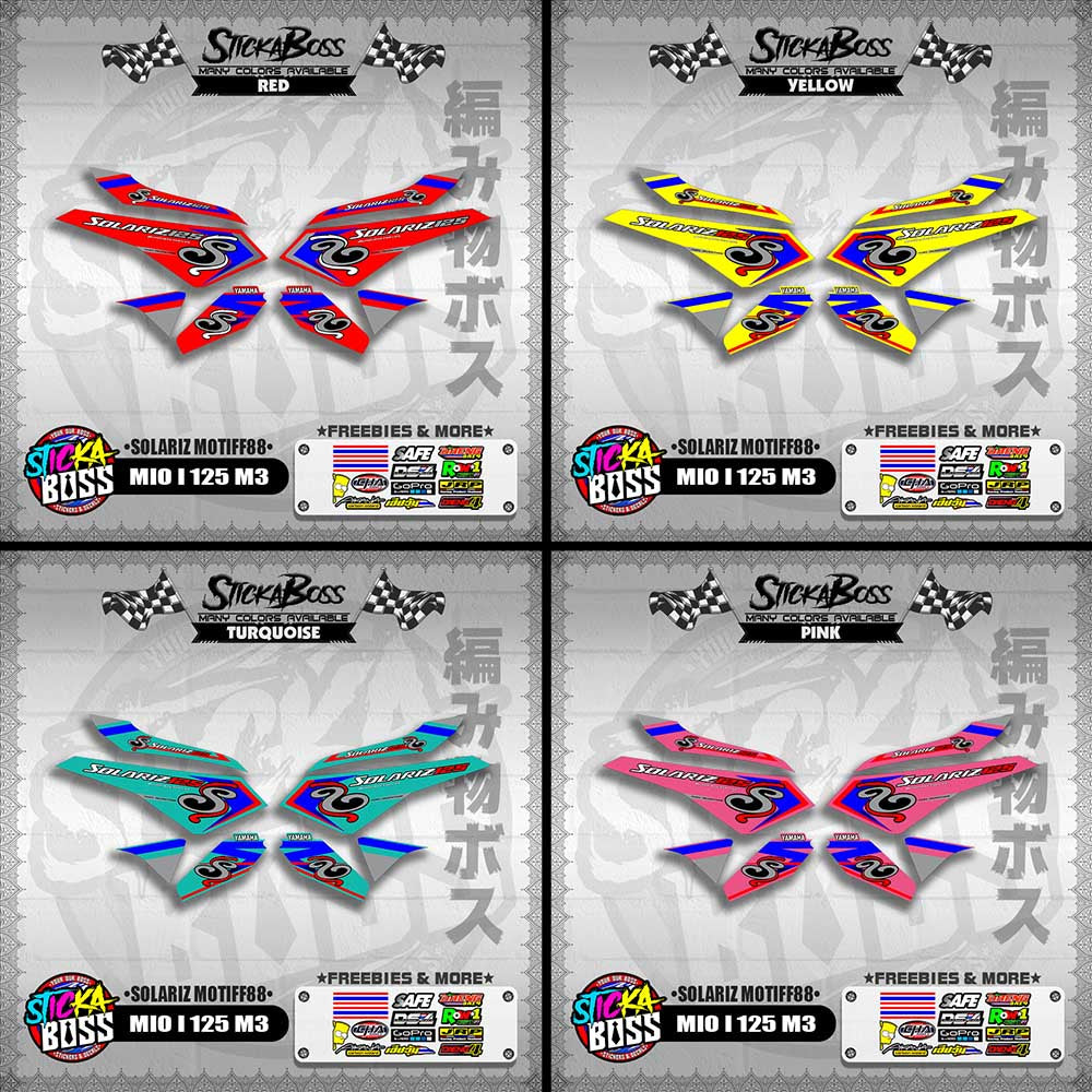 MIO I 125 M3 DECALS ( SOLARIZ MOTIFF88 )【WITH FREEBIES】