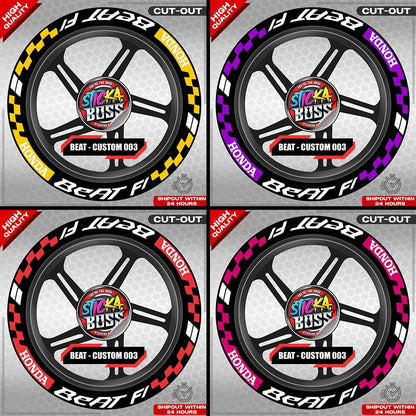 BEAT MAG STICKER SET ( 2 MAGS ) - CUSTOM 003 | VINYL WATERPROOF CUT-OUT DECALS
